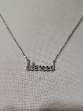 Sterling Silver Blessed Necklade